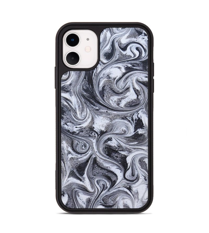 iPhone 11 ResinArt Phone Case - Tevin (Black & White, 826423)