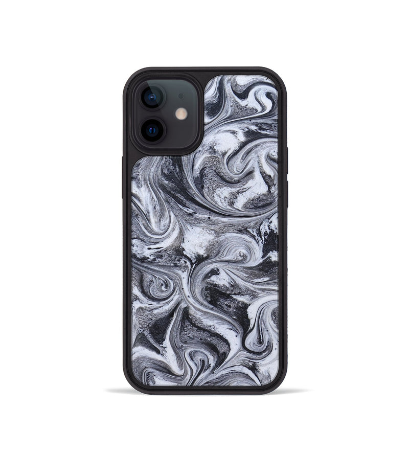 iPhone 12 mini ResinArt Phone Case - Tevin (Black & White, 826423)