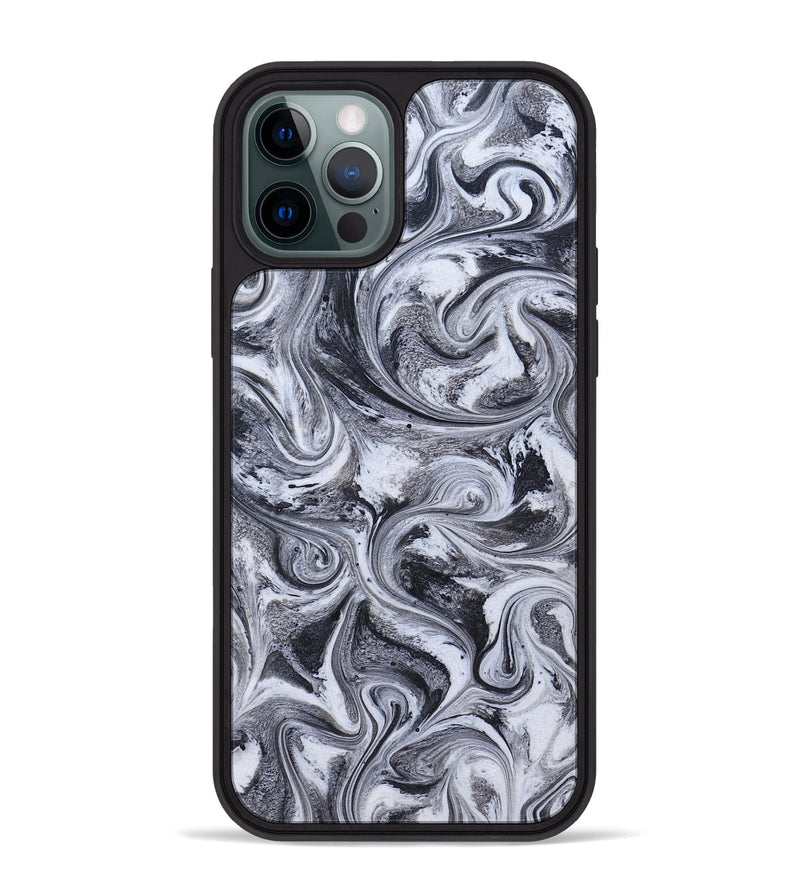 iPhone 12 Pro Max ResinArt Phone Case - Tevin (Black & White, 826423)