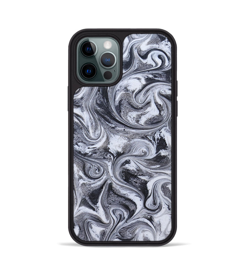 iPhone 12 Pro ResinArt Phone Case - Tevin (Black & White, 826423)