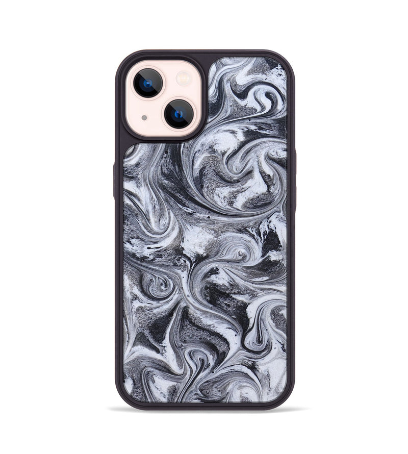 iPhone 14 ResinArt Phone Case - Tevin (Black & White, 826423)