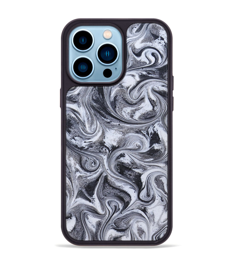 iPhone 14 Pro Max ResinArt Phone Case - Tevin (Black & White, 826423)