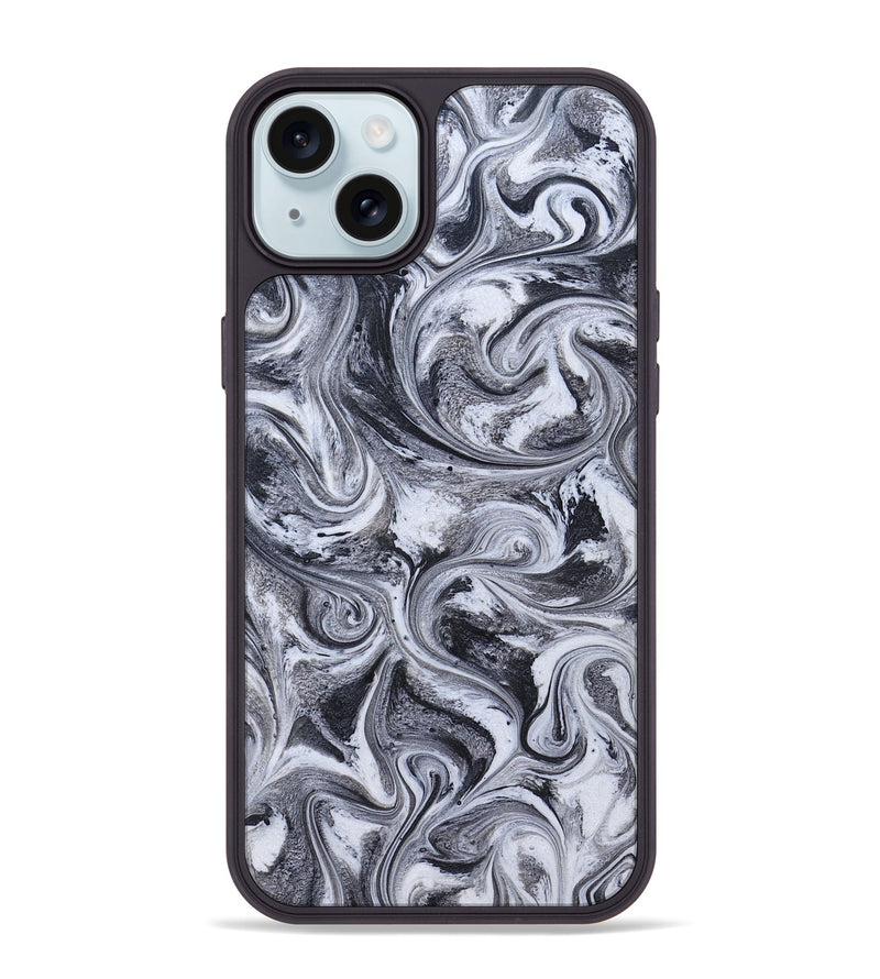 iPhone 15 Plus ResinArt Phone Case - Tevin (Black & White, 826423)
