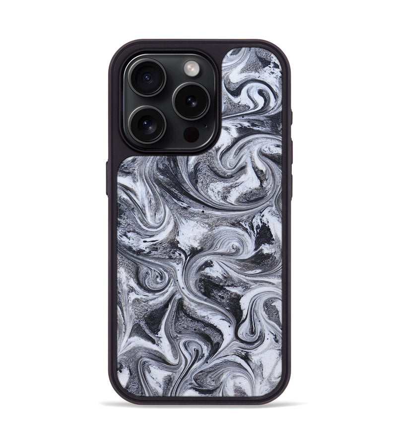 iPhone 15 Pro ResinArt Phone Case - Tevin (Black & White, 826423)