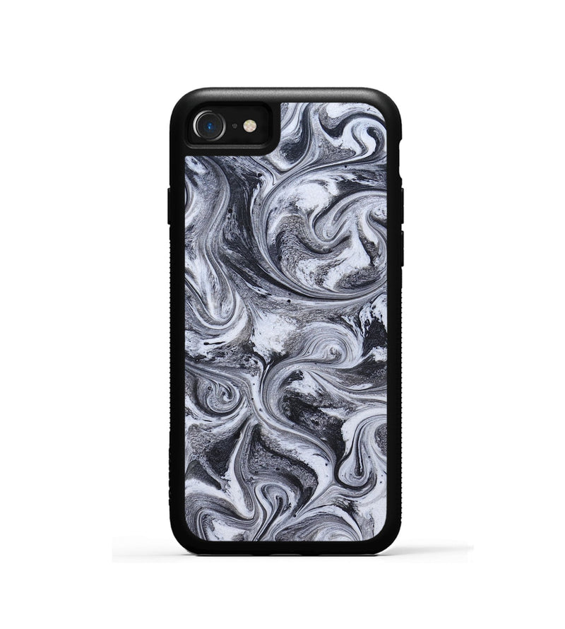 iPhone SE ResinArt Phone Case - Tevin (Black & White, 826423)