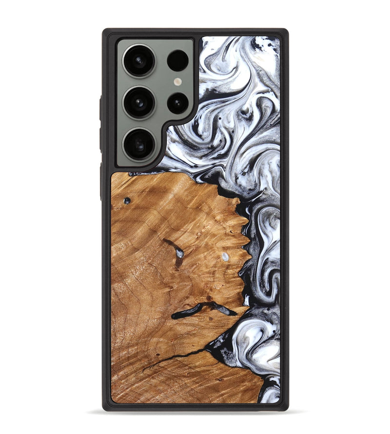 Galaxy S23 Ultra Wood Phone Case - Keanu (Black & White, 826424)