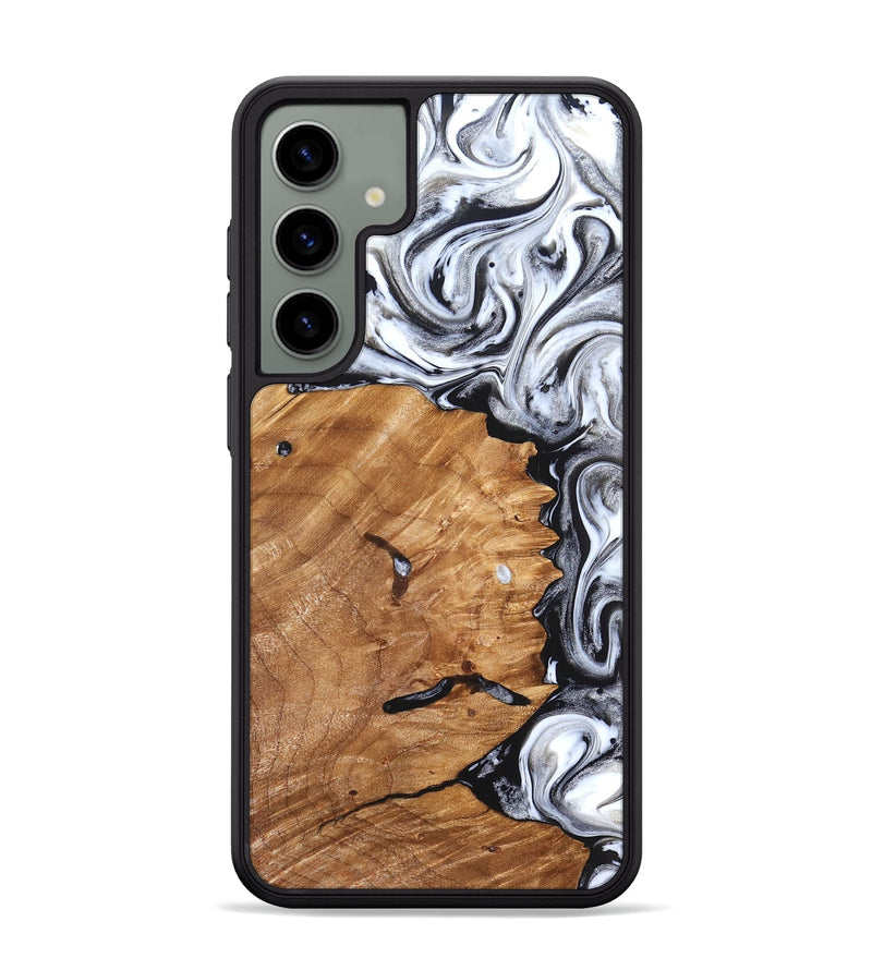 Galaxy S24 Plus Wood Phone Case - Keanu (Black & White, 826424)