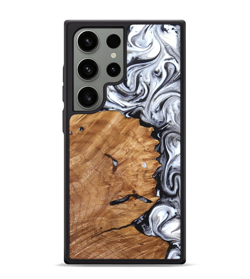 Galaxy S24 Ultra Wood Phone Case - Keanu (Black & White, 826424)
