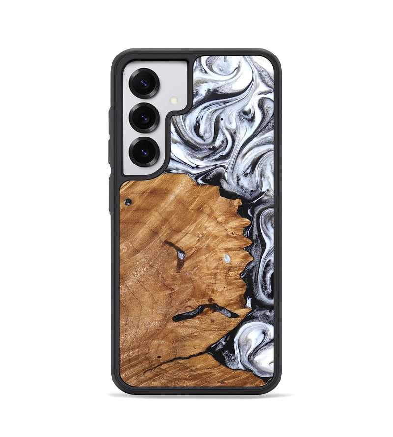 Galaxy S25 Wood Phone Case - Keanu (Black & White, 826424)
