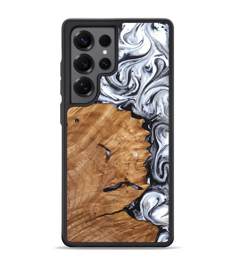 Galaxy S25 Ultra Wood Phone Case - Keanu (Black & White, 826424)