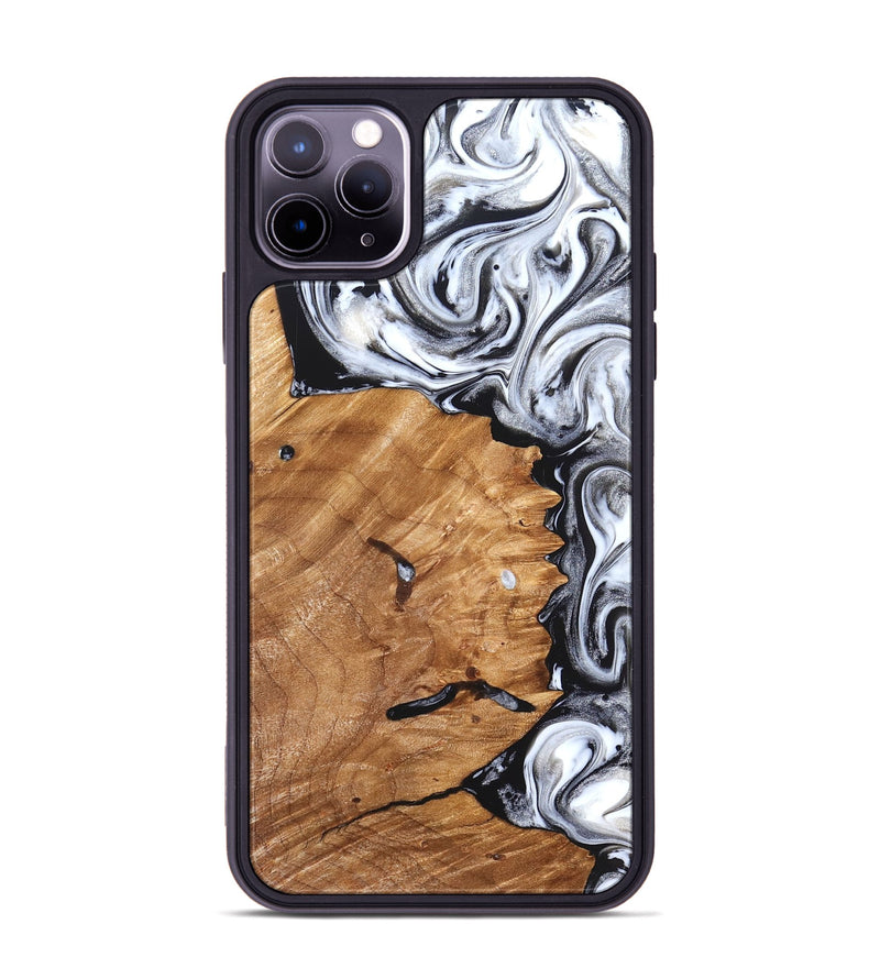 iPhone 11 Pro Max Wood Phone Case - Keanu (Black & White, 826424)