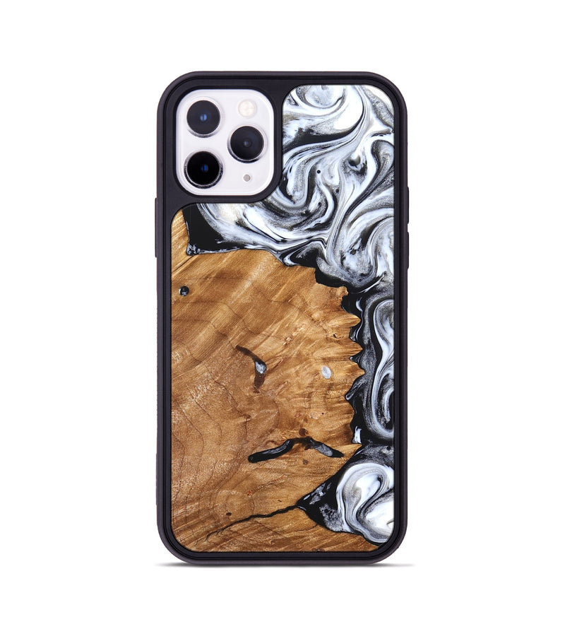 iPhone 11 Pro Wood Phone Case - Keanu (Black & White, 826424)