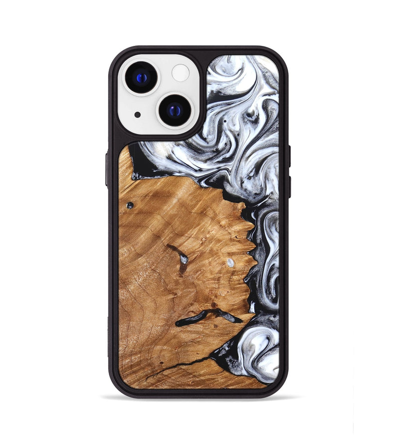 iPhone 13 Wood Phone Case - Keanu (Black & White, 826424)