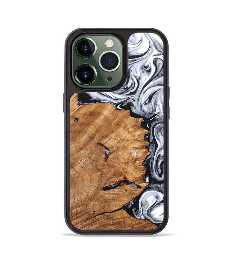 iPhone 13 Pro Wood Phone Case - Keanu (Black & White, 826424)