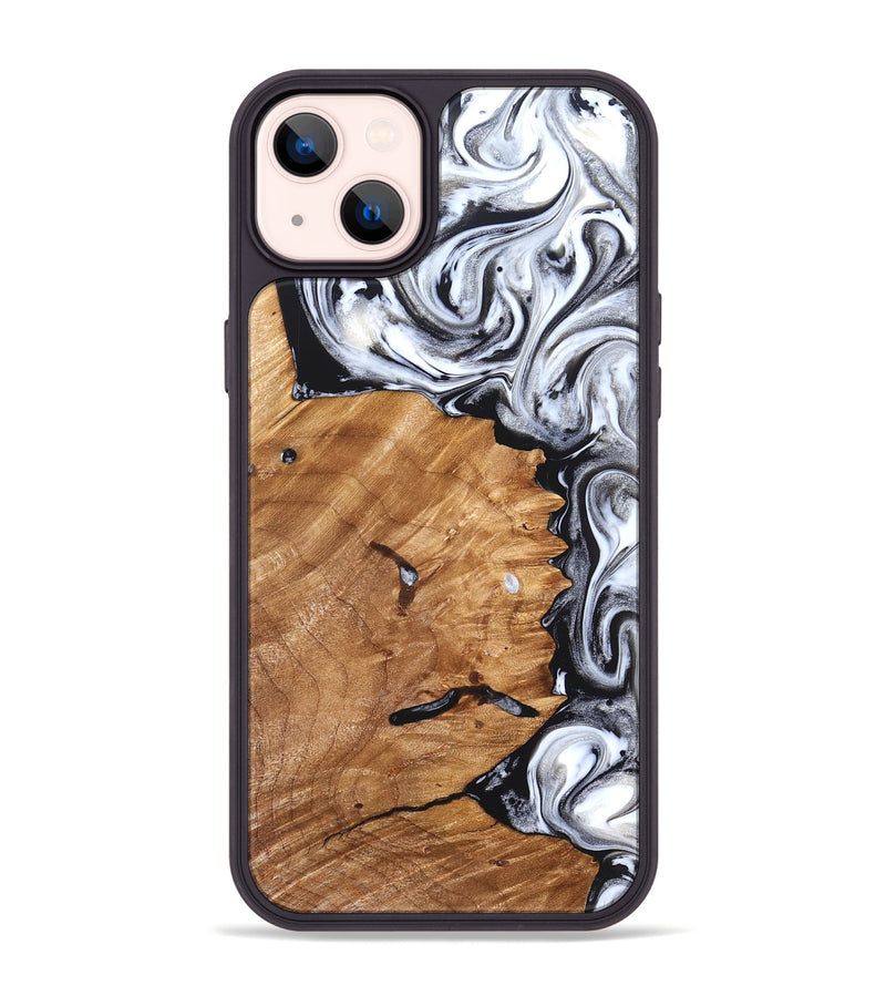 iPhone 14 Plus Wood Phone Case - Keanu (Black & White, 826424)