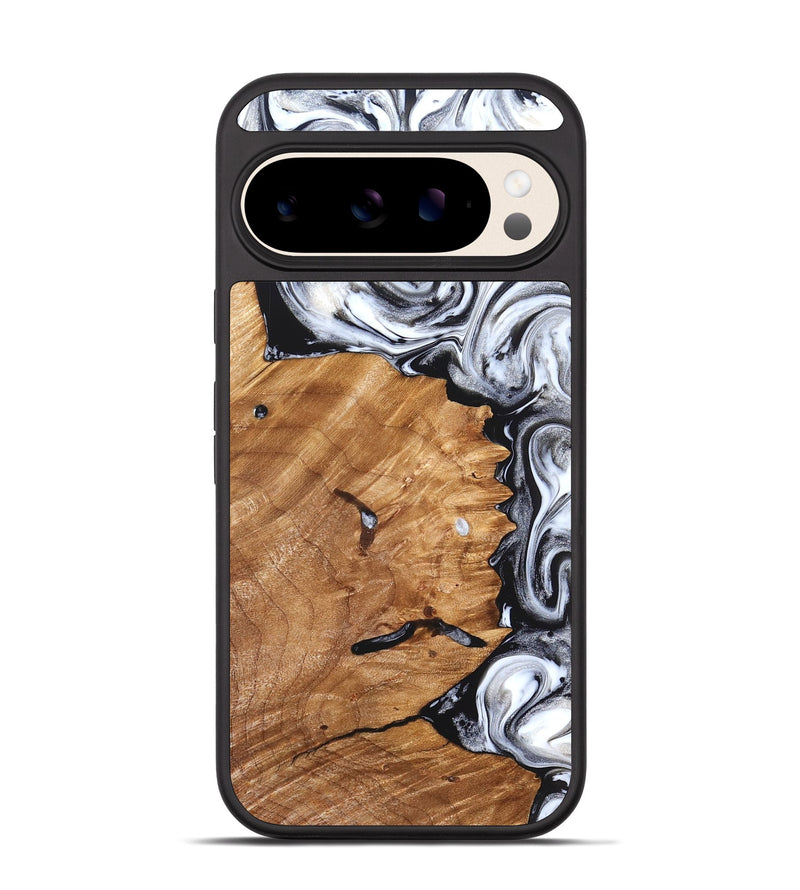 Pixel 10 Wood Phone Case - Keanu (Black & White, 826424)