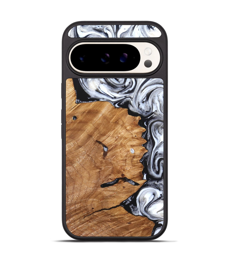 Pixel 9 Wood Phone Case - Keanu (Black & White, 826424)