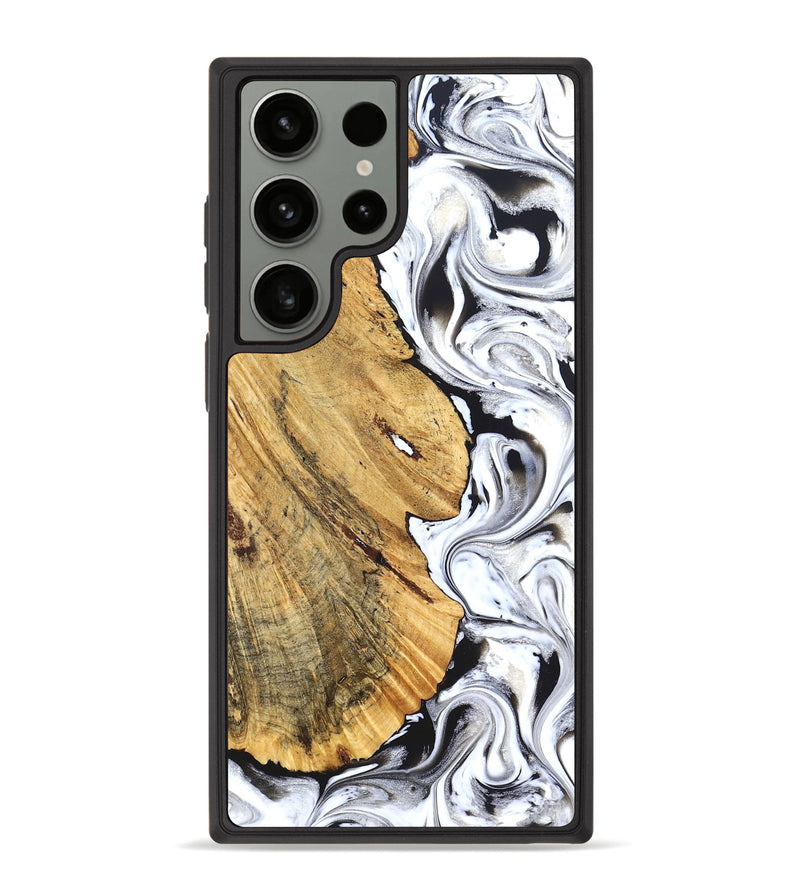 Galaxy S23 Ultra Wood Phone Case - Madonna (Black & White, 826425)