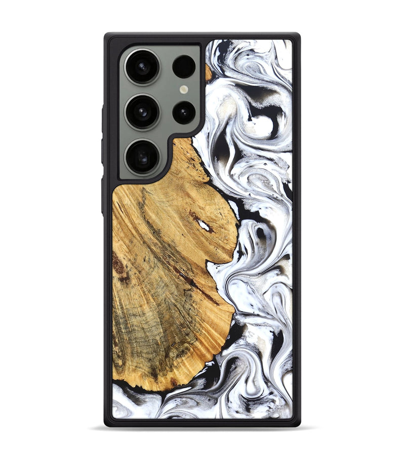 Galaxy S24 Ultra Wood Phone Case - Madonna (Black & White, 826425)