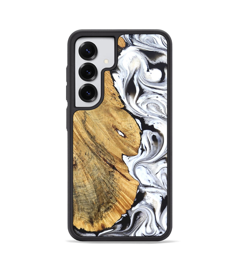 Galaxy S25 Wood Phone Case - Madonna (Black & White, 826425)
