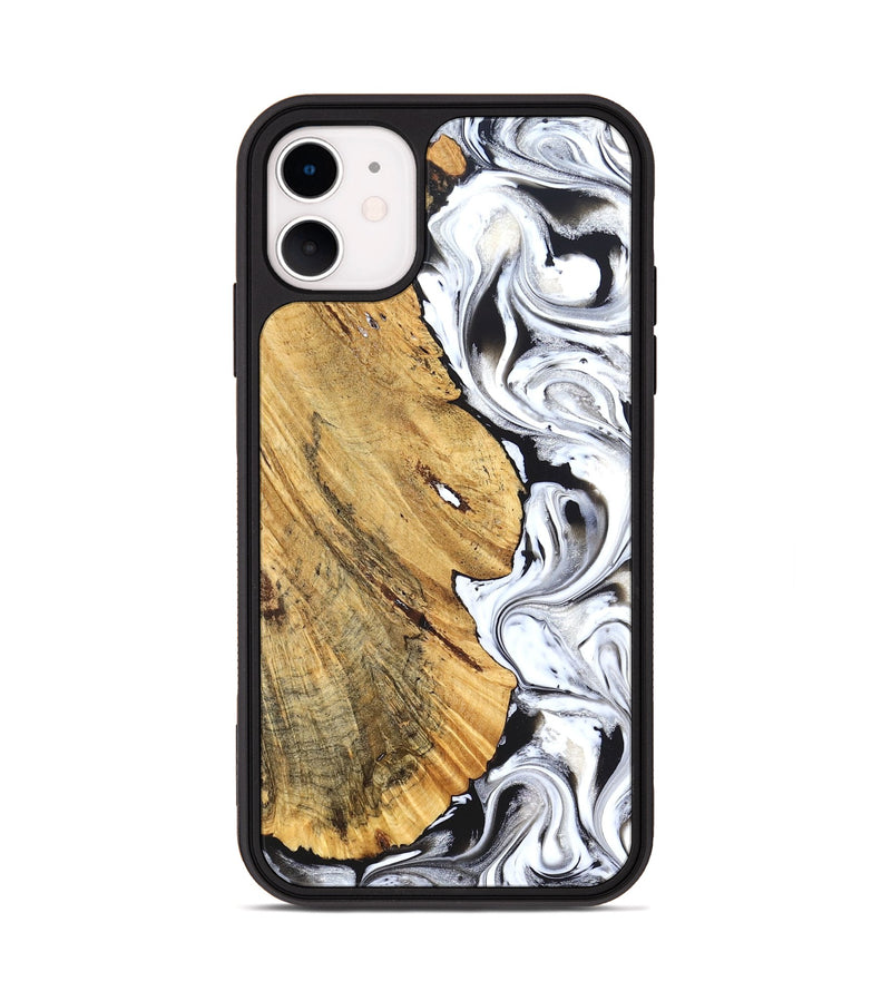 iPhone 11 Wood Phone Case - Madonna (Black & White, 826425)