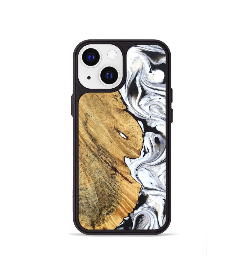 iPhone 13 mini Wood Phone Case - Madonna (Black & White, 826425)