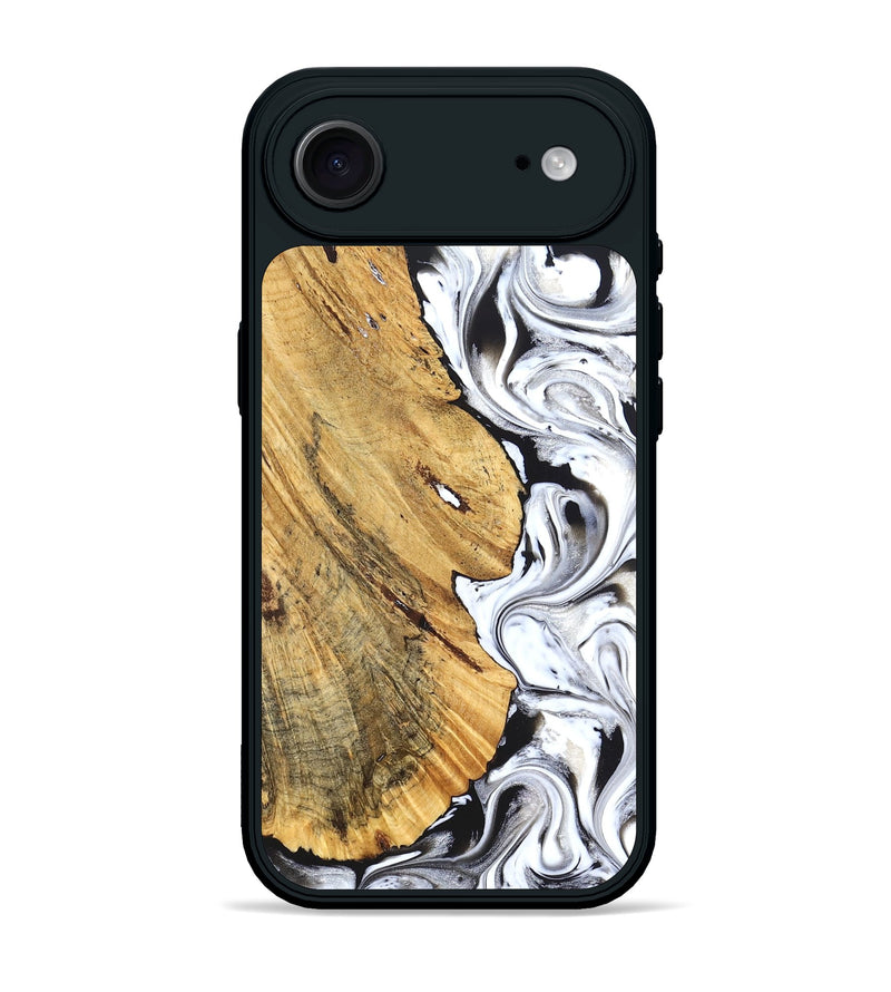 iPhone 17 Air Wood Phone Case - Madonna (Black & White, 826425)