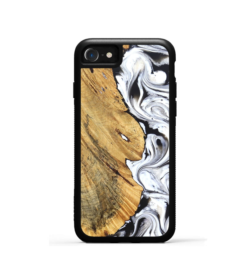 iPhone SE Wood Phone Case - Madonna (Black & White, 826425)