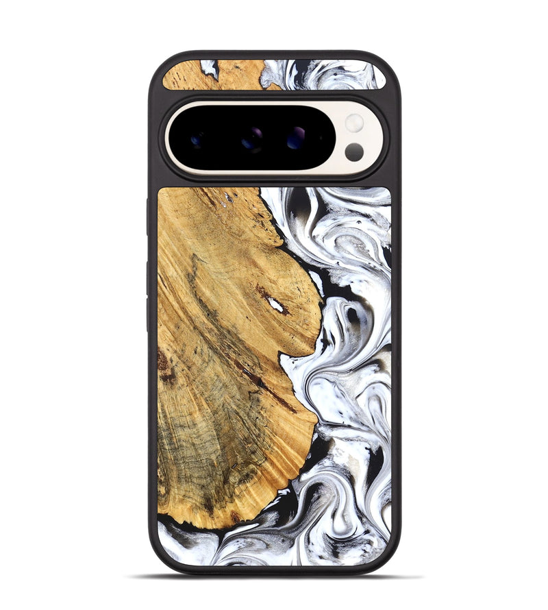 Pixel 9 Wood Phone Case - Madonna (Black & White, 826425)