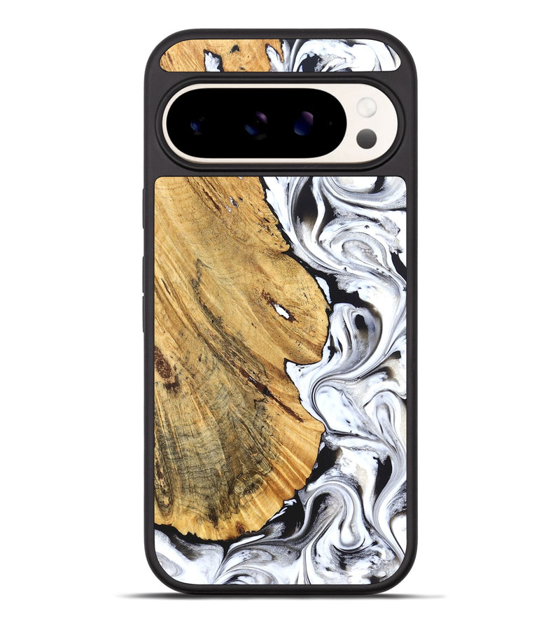 Pixel 9 Pro XL Wood Phone Case - Madonna (Black & White, 826425)