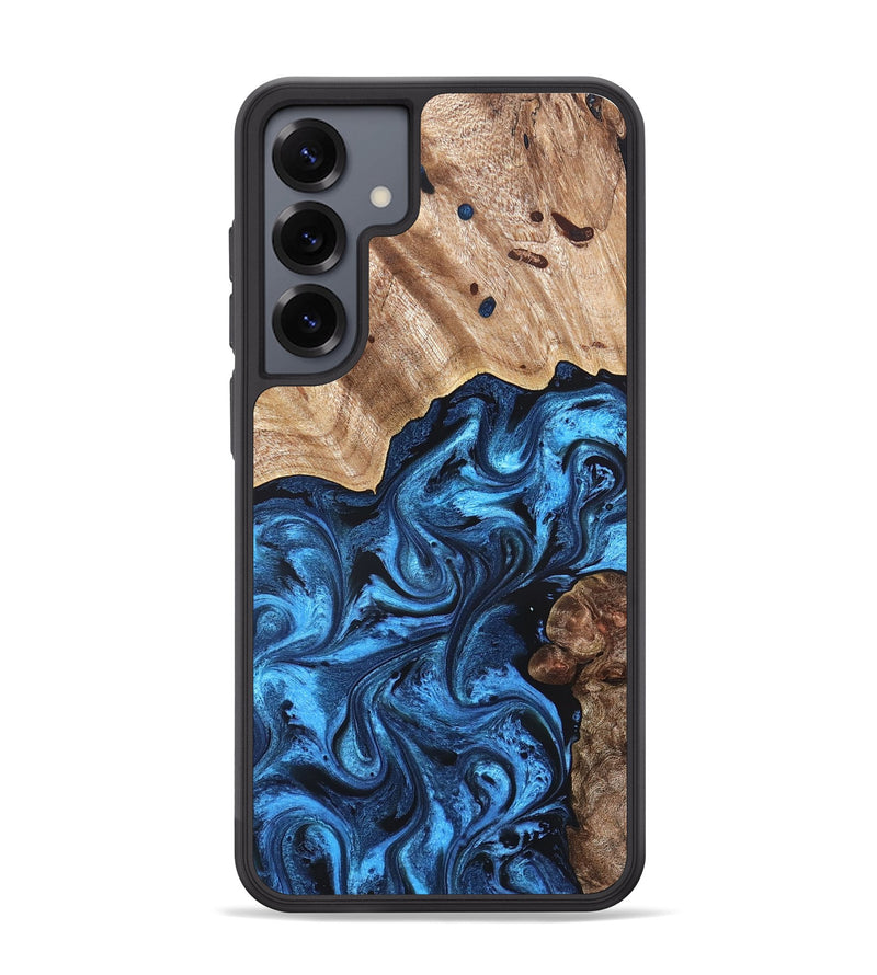 Galaxy S25 Plus Wood Phone Case - Davonte (Blue, 826427)