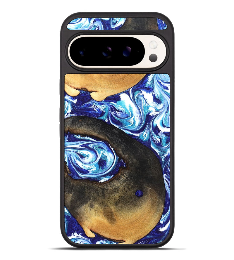 Pixel 10 Pro XL Wood Phone Case - Heidy (Blue, 826428)