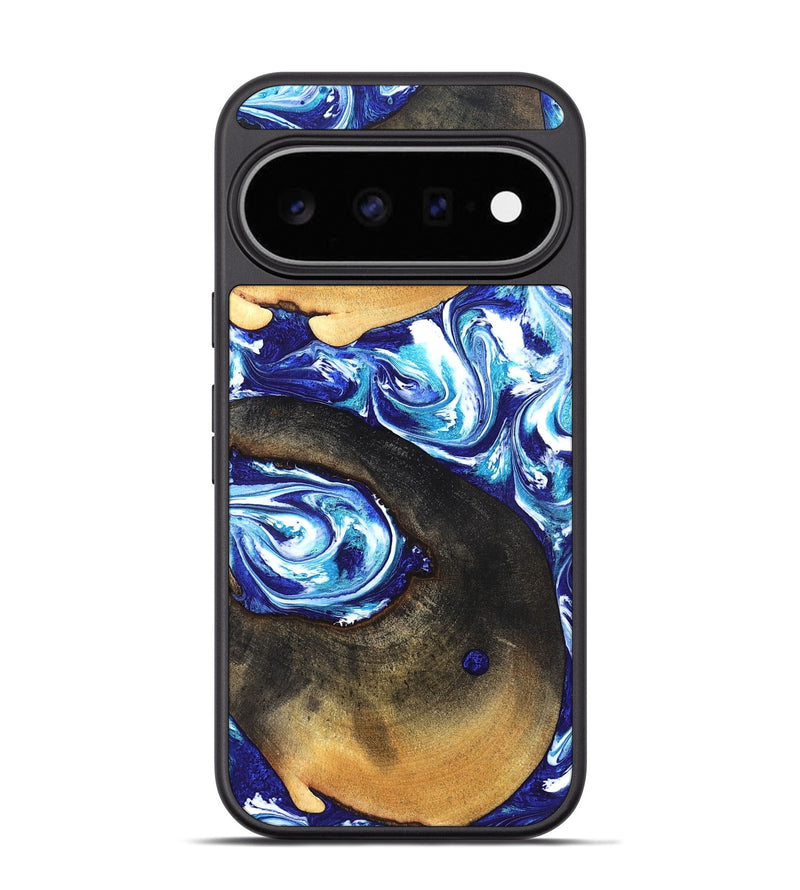 Pixel 11 Pro Wood Phone Case - Heidy (Blue, 826428)