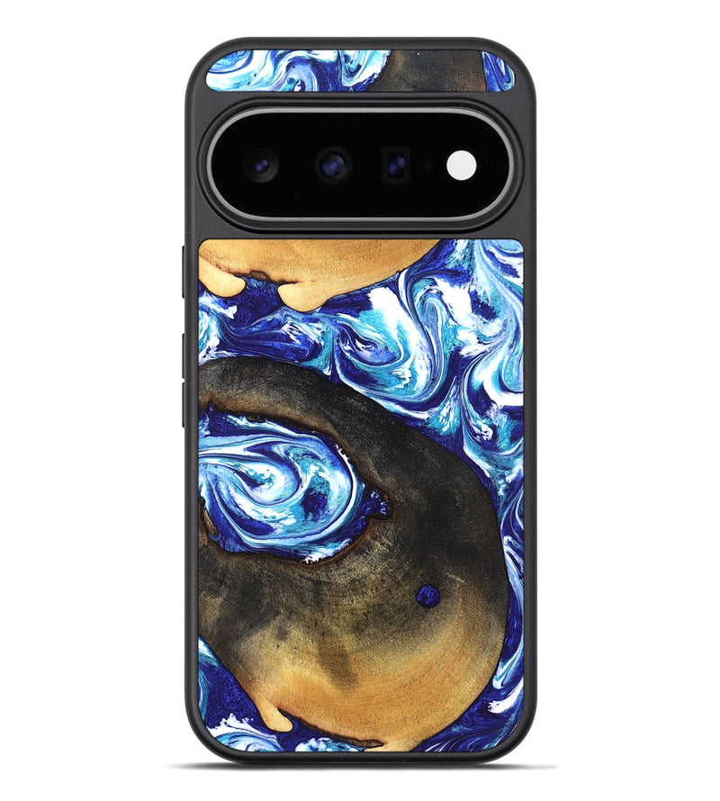 Pixel 11 Pro XL Wood Phone Case - Heidy (Blue, 826428)
