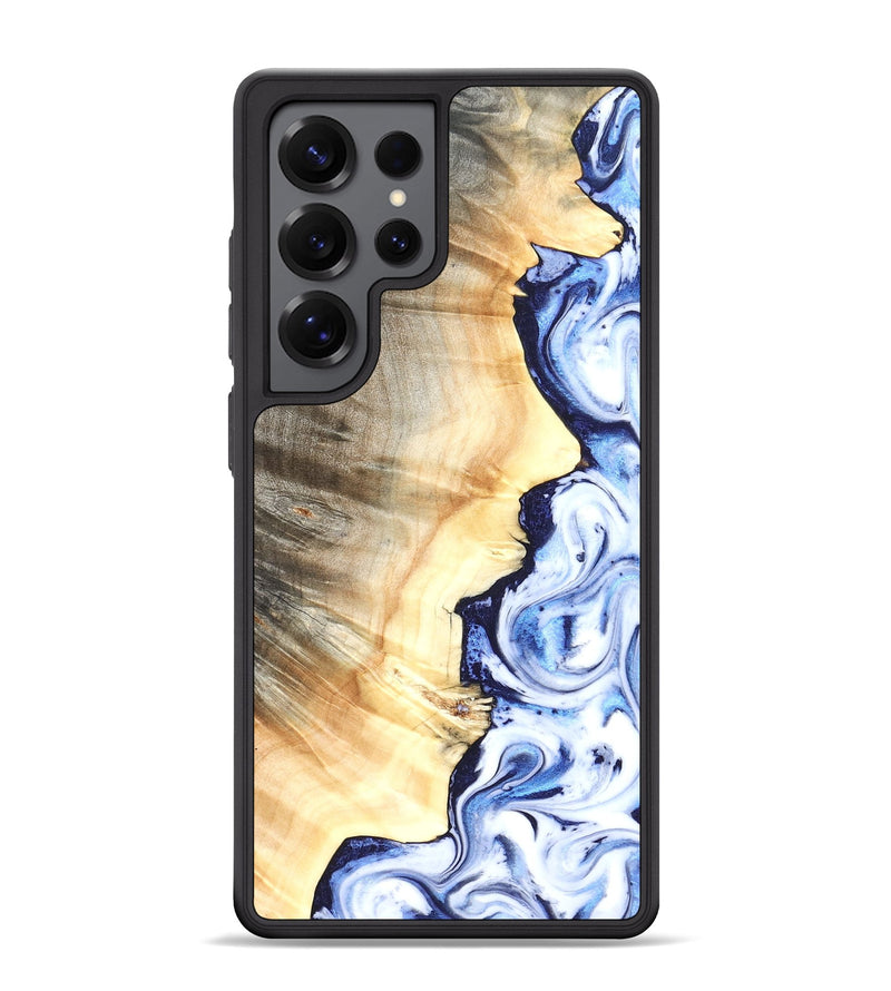 Galaxy S25 Ultra Wood Phone Case - Clover (Blue, 826430)