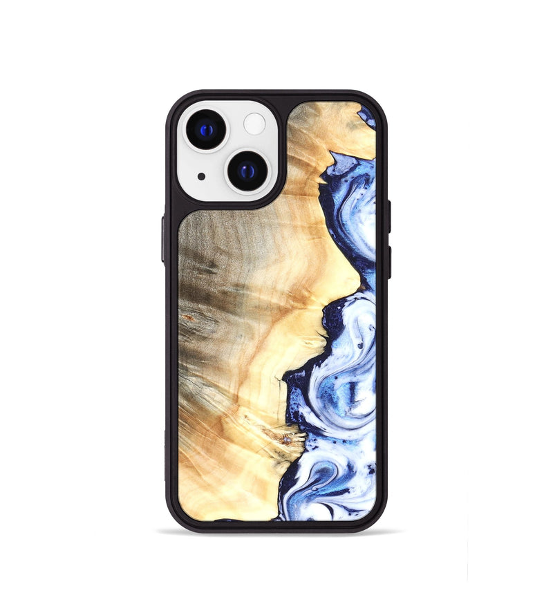 iPhone 13 mini Wood Phone Case - Clover (Blue, 826430)