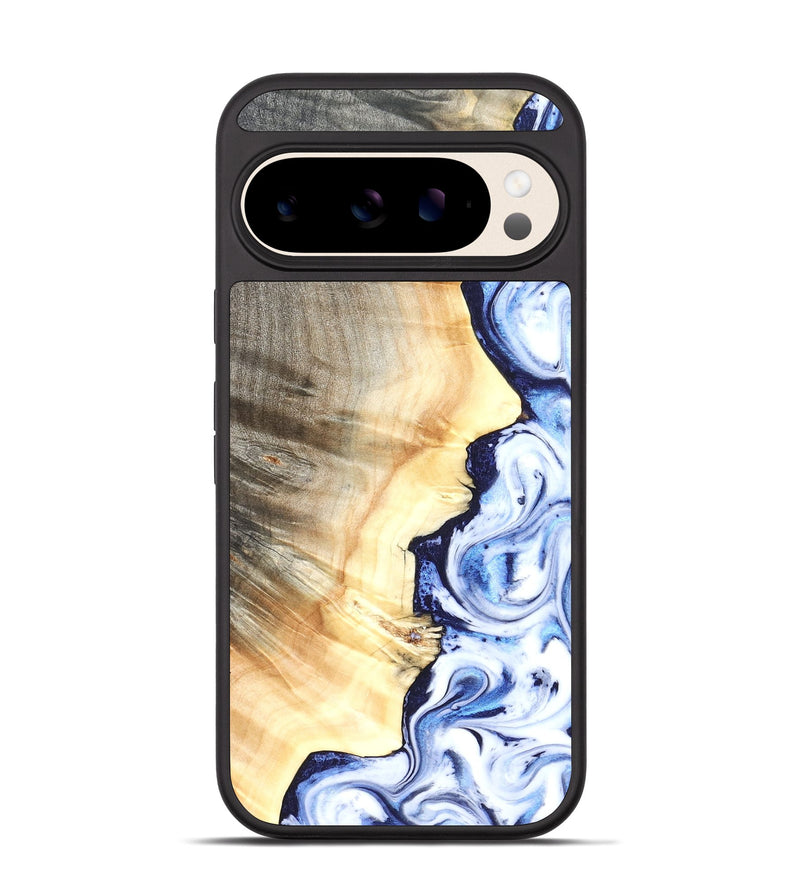Pixel 10 Wood Phone Case - Clover (Blue, 826430)