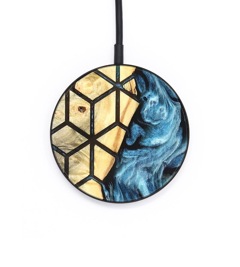 Circle Wood Wireless Charger - Barbra (Pattern, 826432)