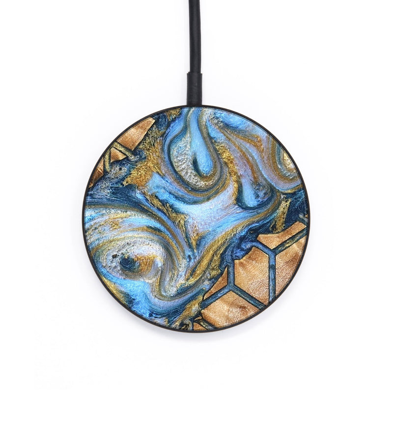 Circle Wood Wireless Charger - Kacie (Pattern, 826445)