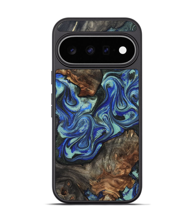 Pixel 11 Pro Wood Phone Case - Dimitri (Blue, 826446)