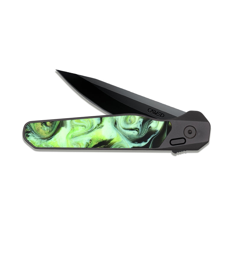 EDC Dark Slate Wood Pocket Knife - Kelis (Neon, 826447)