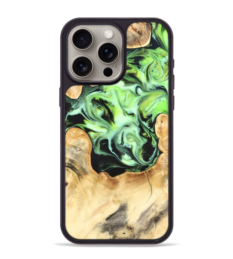 iPhone 15 Pro Max Wood Phone Case - Kelis (Neon, 826447)
