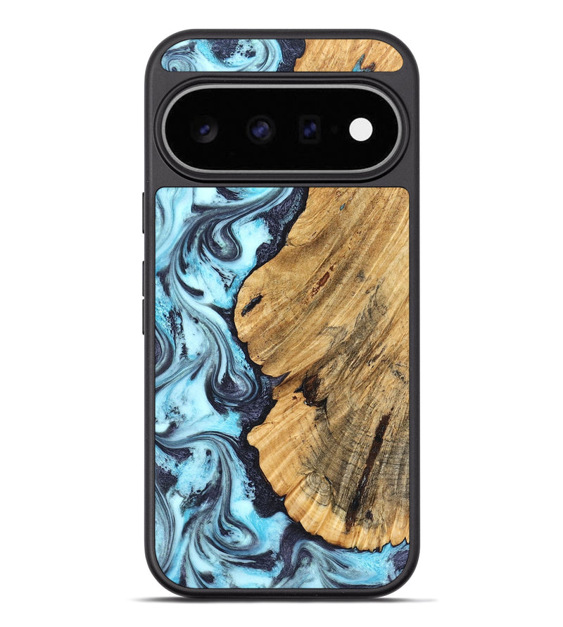 Pixel 11 Pro XL Wood Phone Case - Vernie (Blue, 826449)