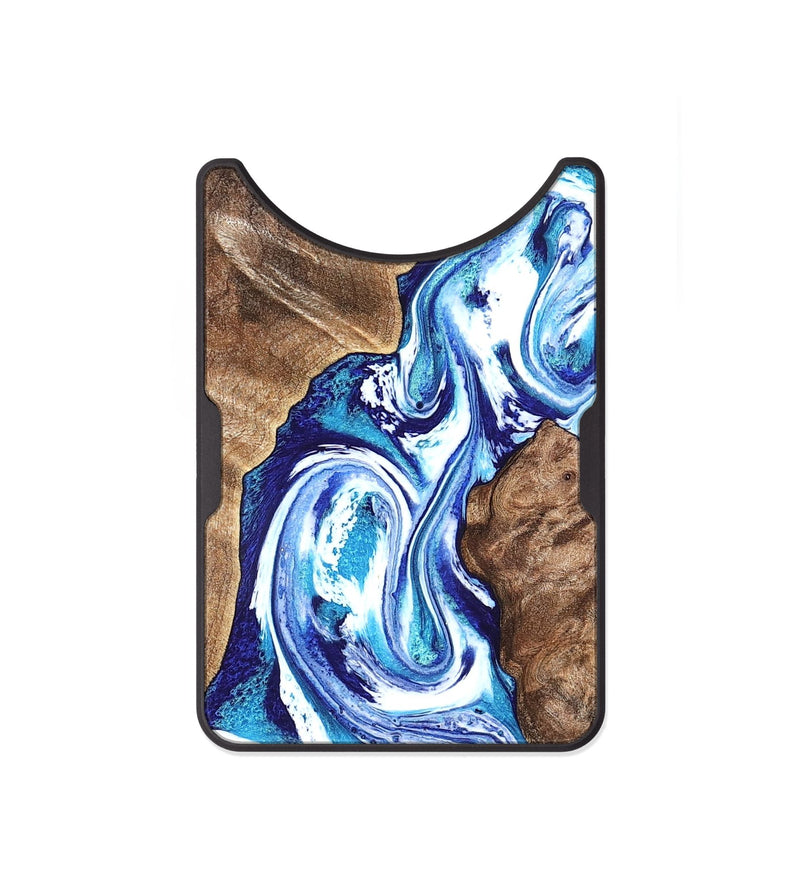 Alloy Wood Wallet - Idell (Blue, 826451)