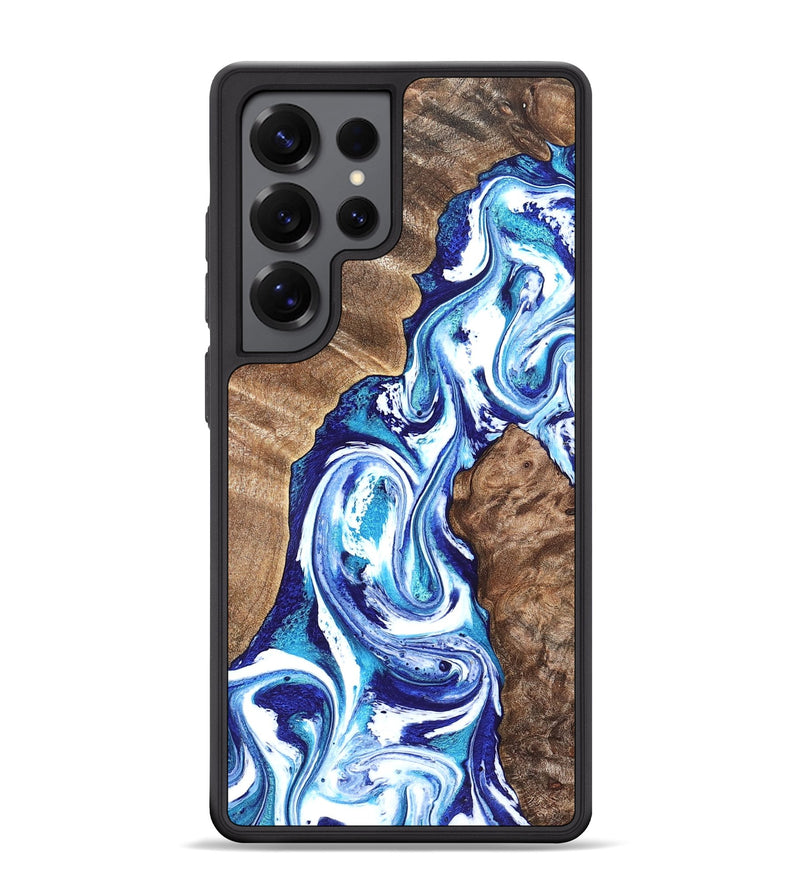 Galaxy S25 Ultra Wood Phone Case - Idell (Blue, 826451)