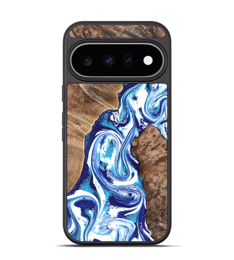 Pixel 11 Pro Wood Phone Case - Idell (Blue, 826451)