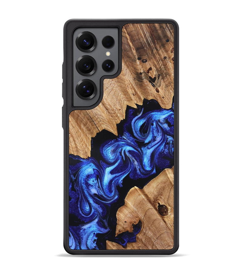 Galaxy S25 Ultra Wood Phone Case - Izael (Blue, 826452)