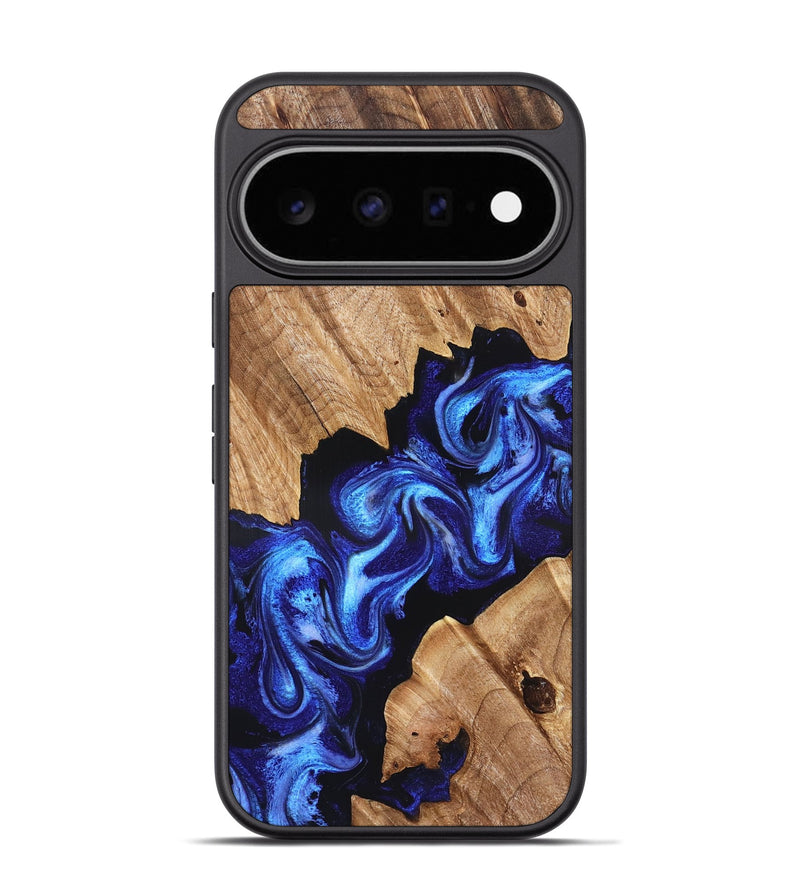 Pixel 11 Pro Wood Phone Case - Izael (Blue, 826452)