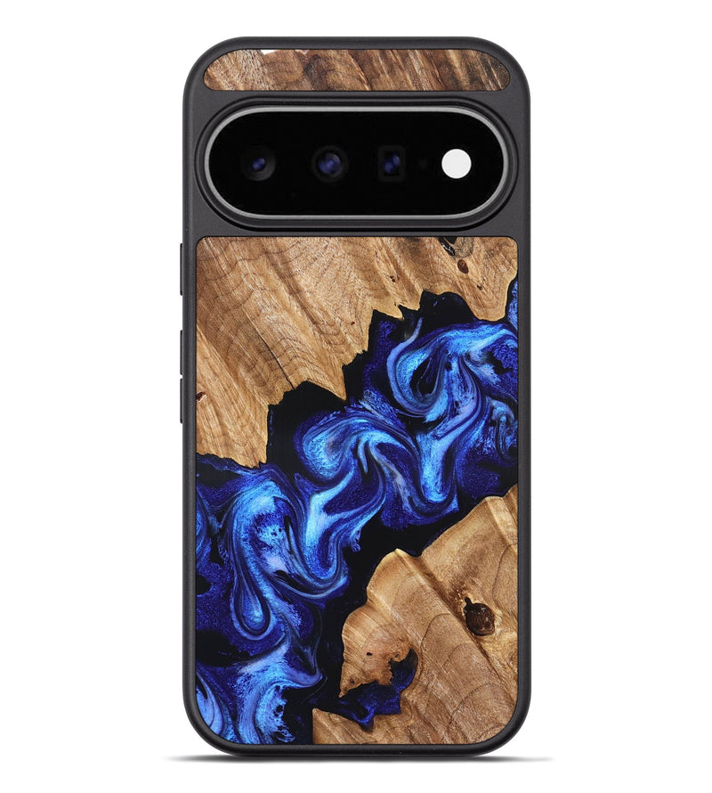 Pixel 11 Pro XL Wood Phone Case - Izael (Blue, 826452)