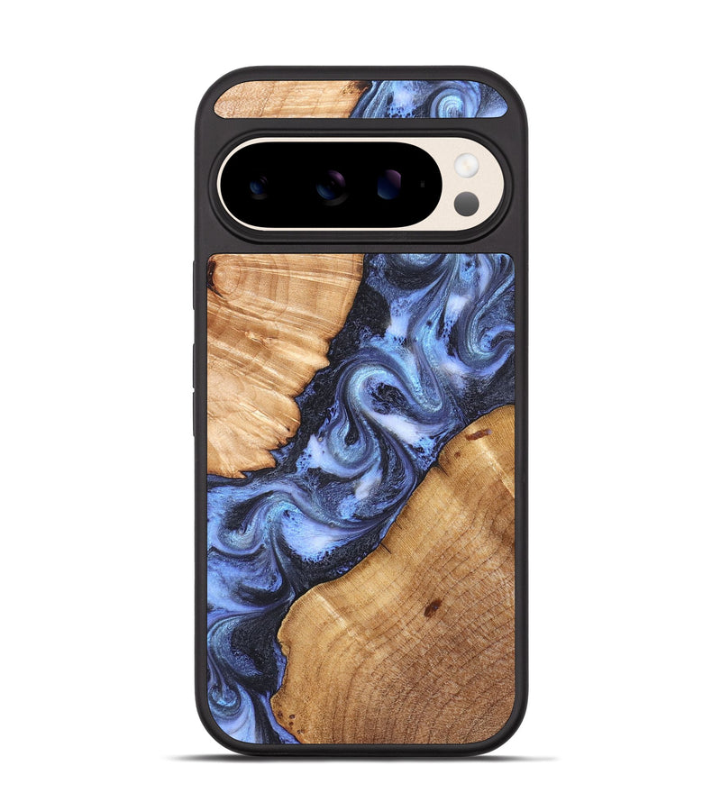 Pixel 10 Wood Phone Case - Xyla (Blue, 826453)